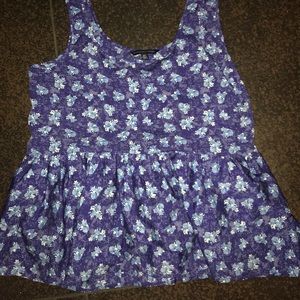 American Eagle Peplum Top